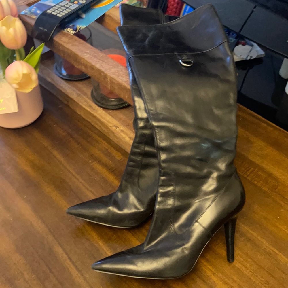 Long black boots from Lauren Ralph Lauren.
